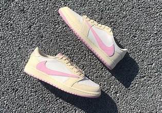 Travis Scott x Air Jordan 1 Low OG SP PS 'Sail Shy Pink' (IQ7605-100)