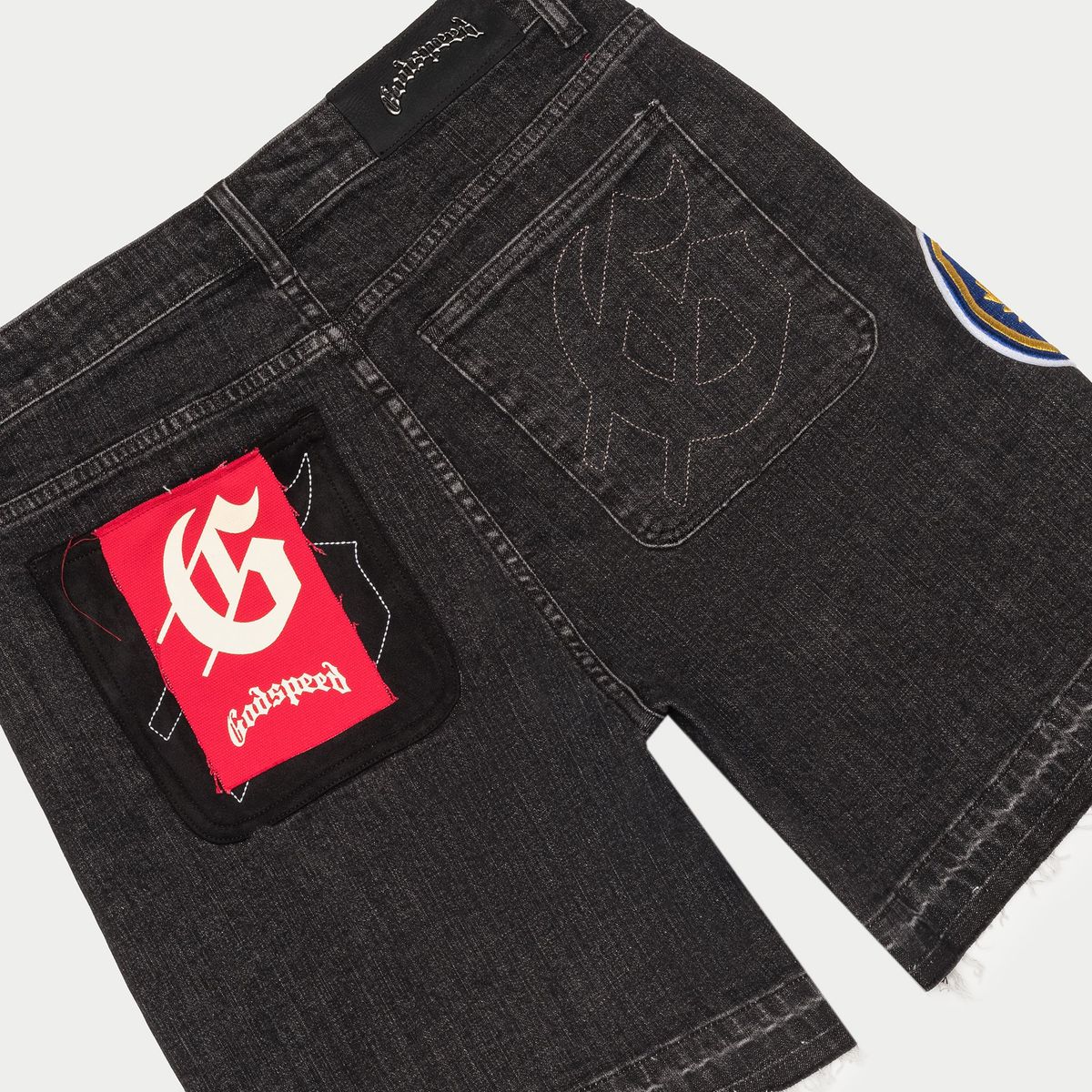 GODSPEED Patchwork Denim Shorts V2 (Black) MIA BOOM326