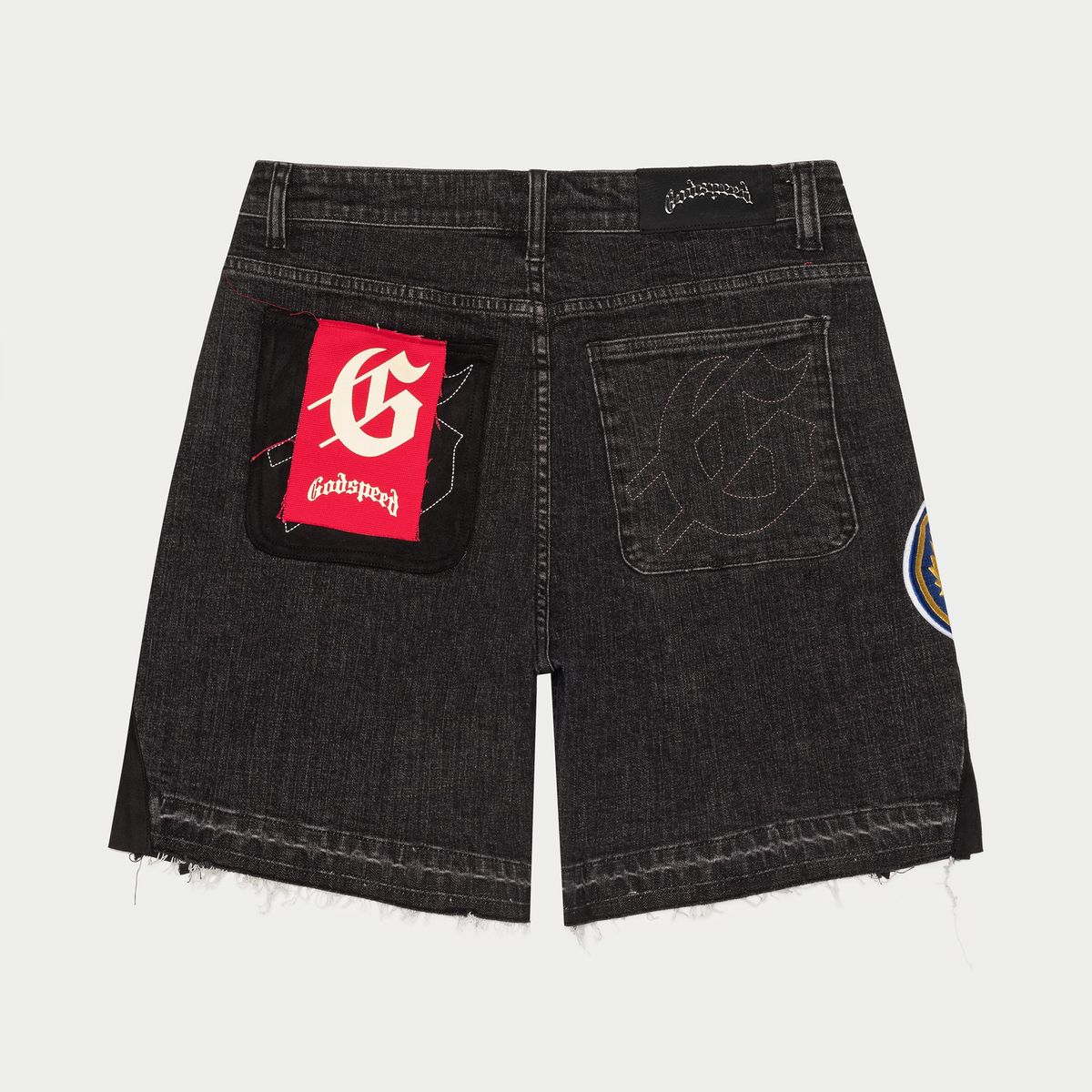 GODSPEED Patchwork Denim Shorts V2 (Black) MIA BOOM326