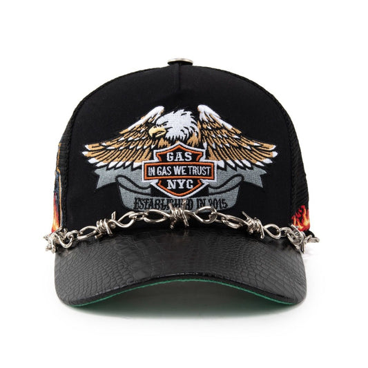 GAS NYC Vengeance Trucker (Black) (One Size)