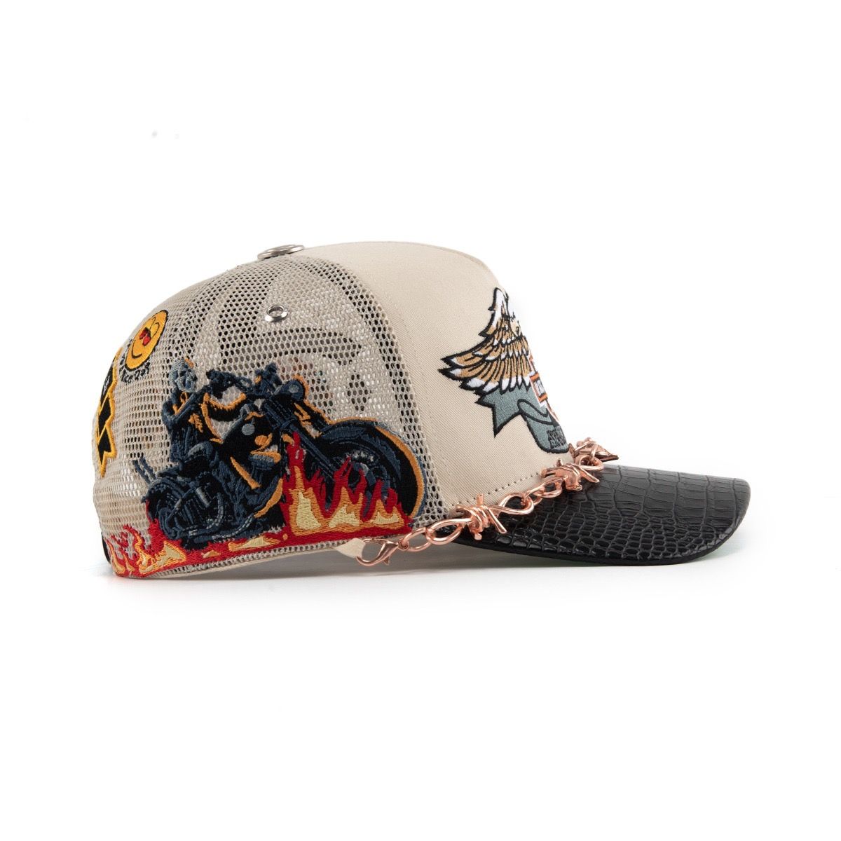GAS NYC Vengeance Trucker (Cream) (One Size)