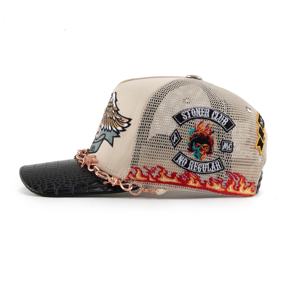 GAS NYC Vengeance Trucker (Cream) (One Size)