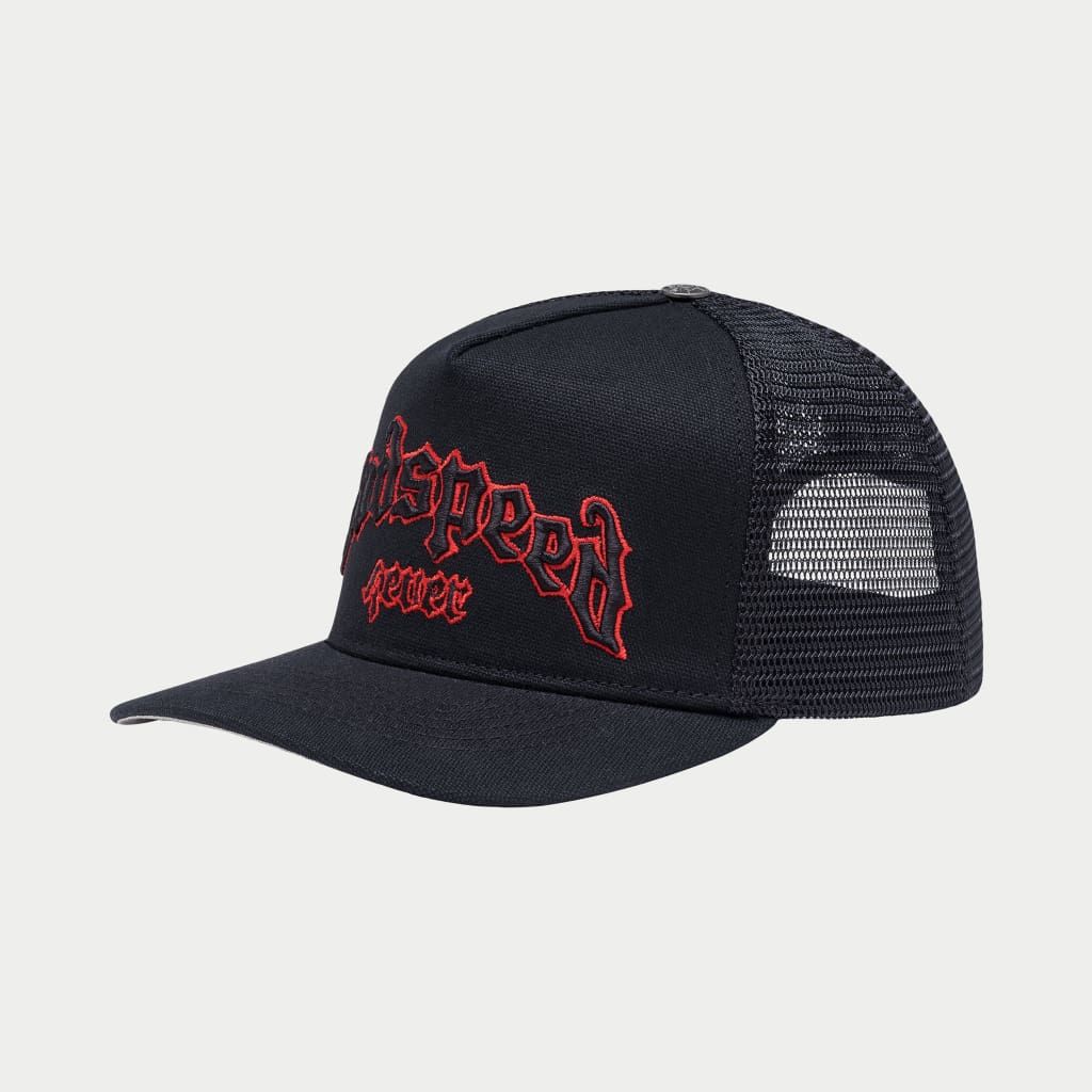 GODSPEED GS FOREVER TRUCKER HAT (Black/Red) 426