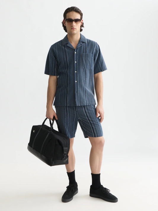 Scotch & Soda Fave Textured Relaxed-Fit Bermuda Shorts