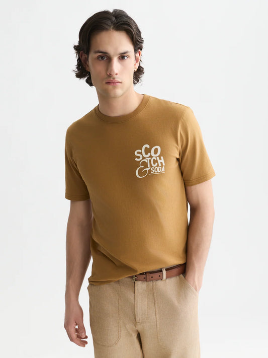 Scotch & Soda Left Chest Artwork Regular-Fit T-Shirt