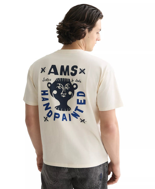 SCOTCH & SODA Men's Short-Sleeve Handpainted Graphic T-Shirt