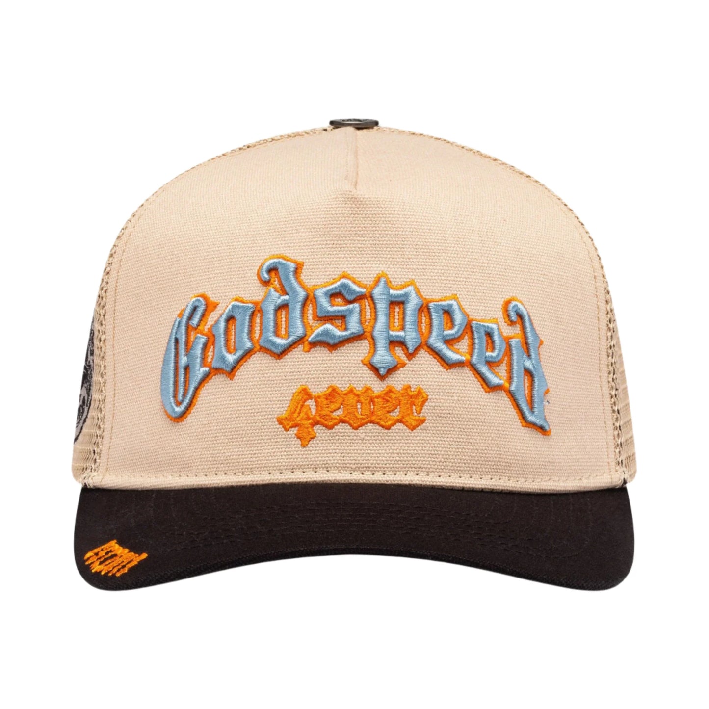 GODSPEED FOREVER TRUCKER HAT Bone/Blue/Orange