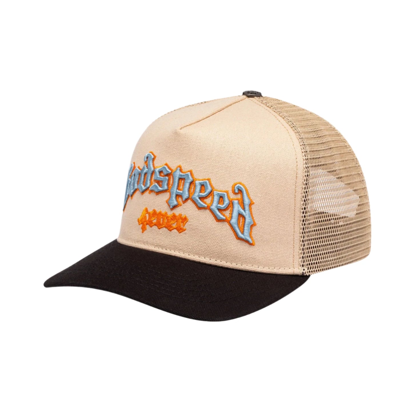 GODSPEED FOREVER TRUCKER HAT Bone/Blue/Orange