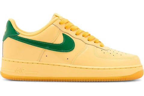 Nike Air Force 1 Low Patent Leather Topaz Gold Pine Green (IO4489-700)