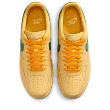 Nike Air Force 1 Low Patent Leather Topaz Gold Pine Green (IO4489-700)