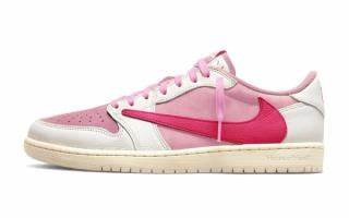 Travis Scott x Air Jordan 1 Low OG SP PS 'Sail/Tropical Pink-Shy Pink' (IQ7605-101)