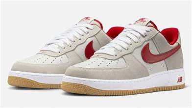 Nike Air Force 1 '07 LV8 'Photon Dust Varsity Red' (IB6388-101)