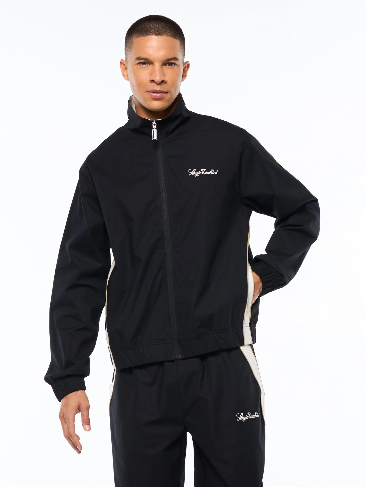 Sergio Tacchini Fiamma Track Jacket-Black Beauty