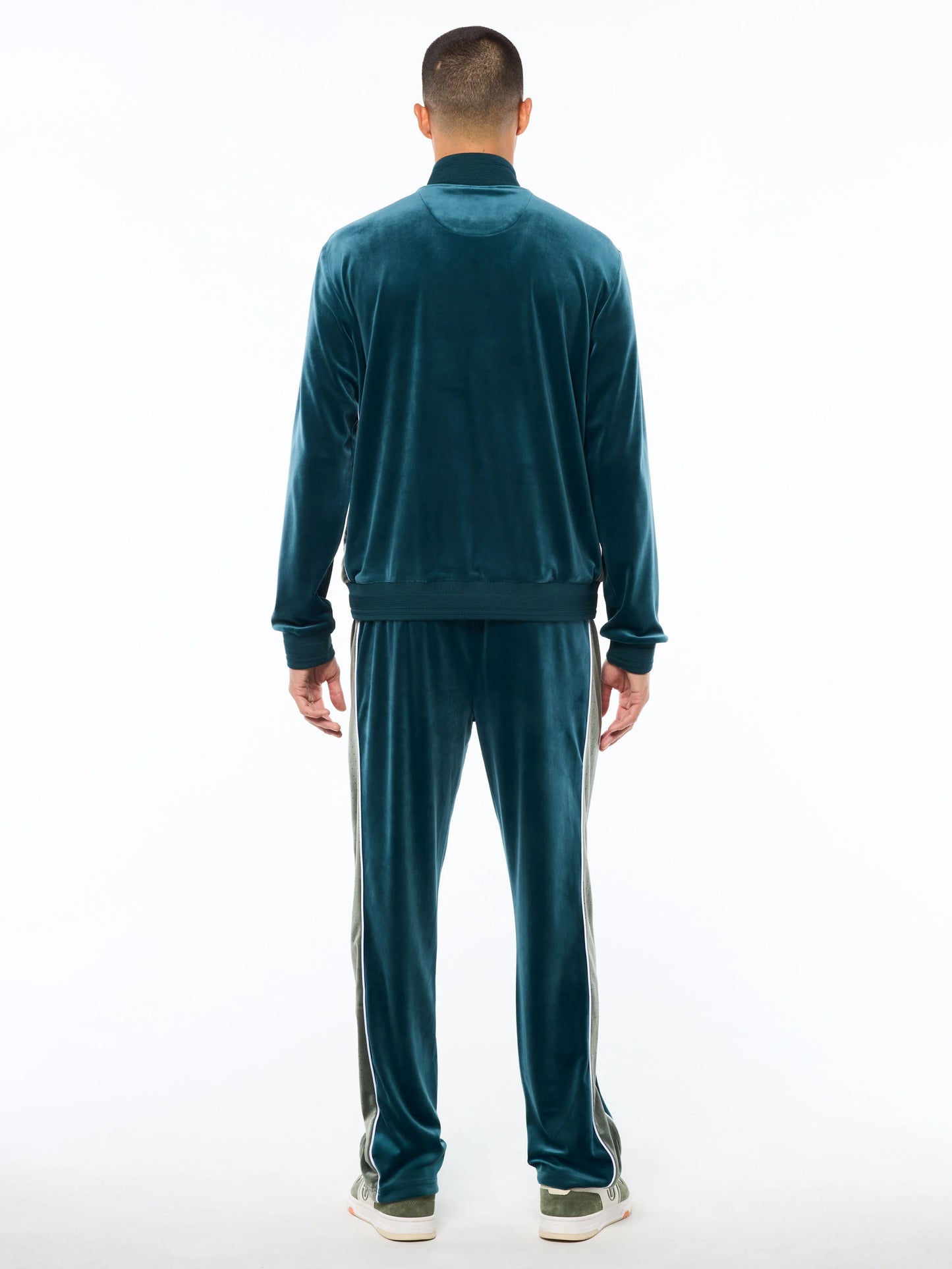 Sergio Tacchini Forato Velour Track Jacket-Mediterranea
