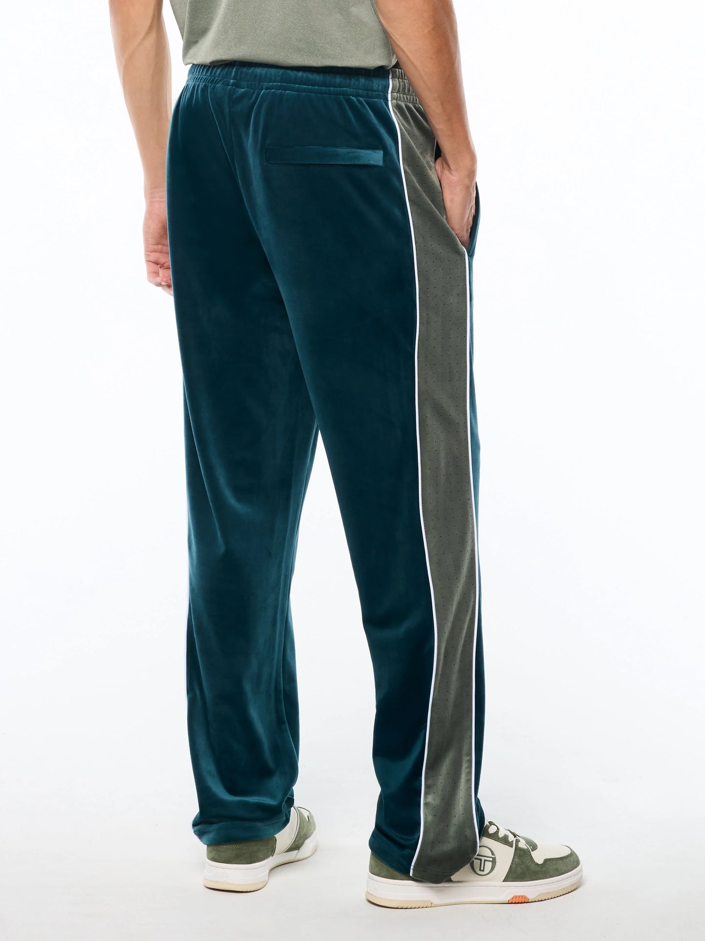 Sergio Tacchini Forato Velour Track Pant-Mediterranea