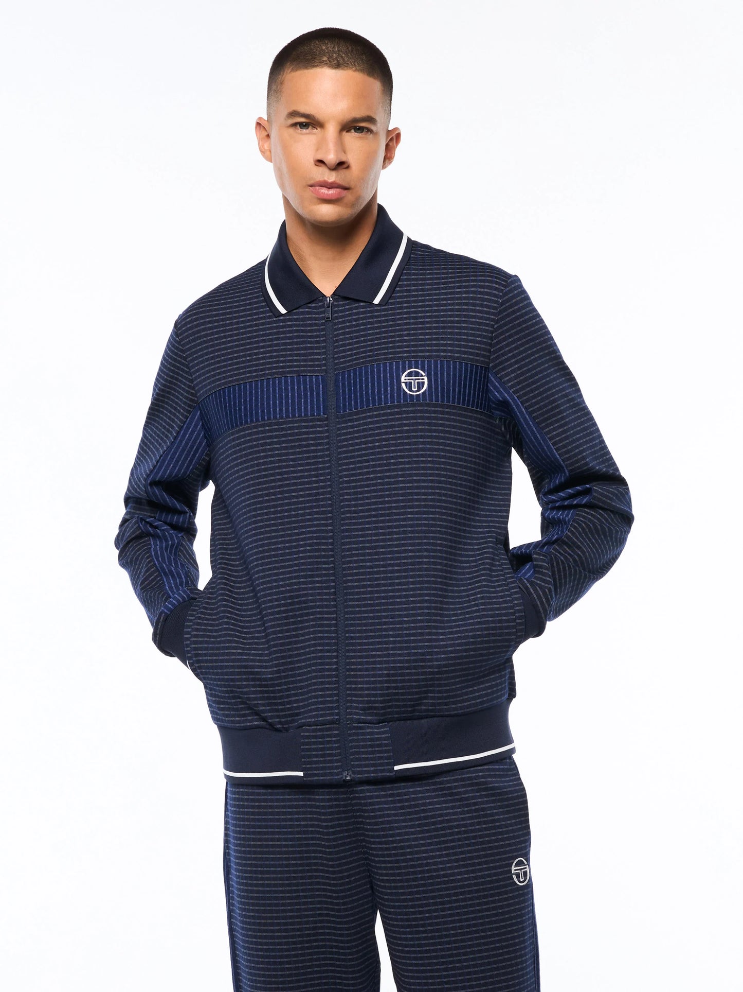 Sergio Tacchini Rete Track Jacket-Maritime Blue