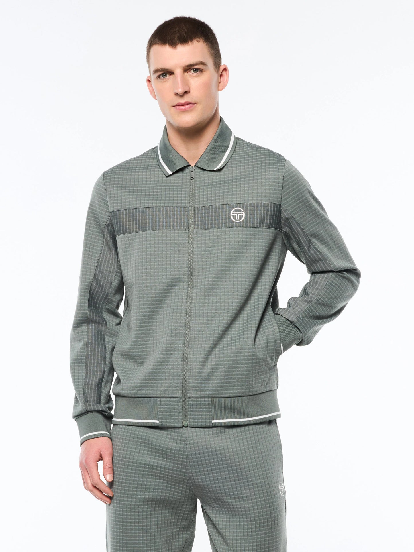 Sergio Tacchini Rete Track Jacket-Agave Green