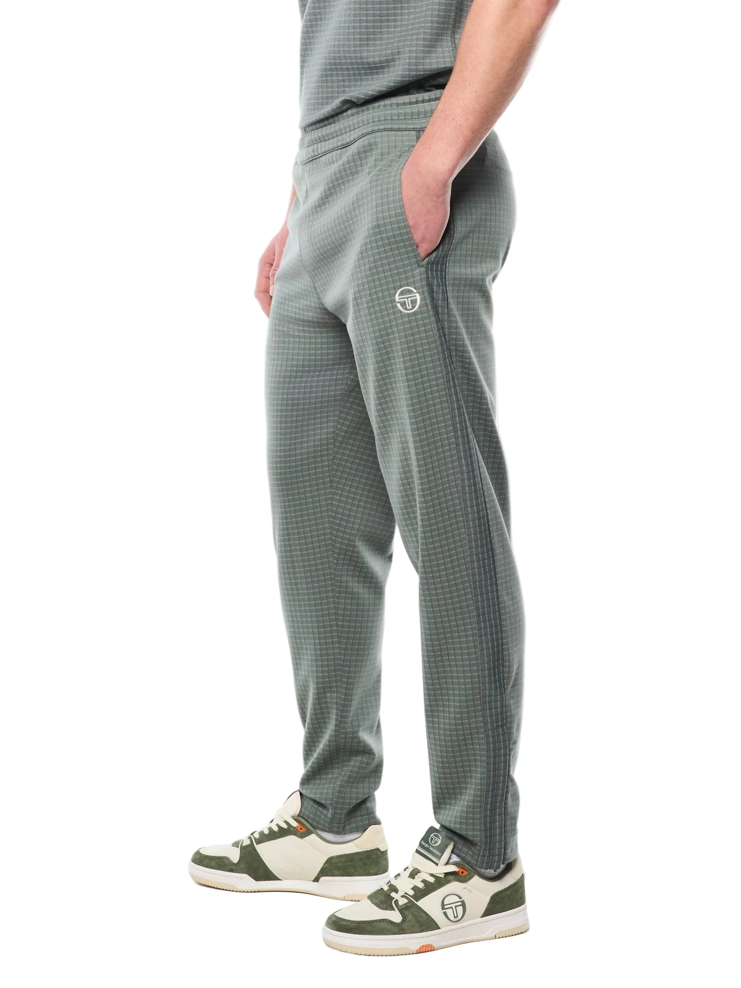 Sergio Tacchini Rete Track Pant-Agave Green