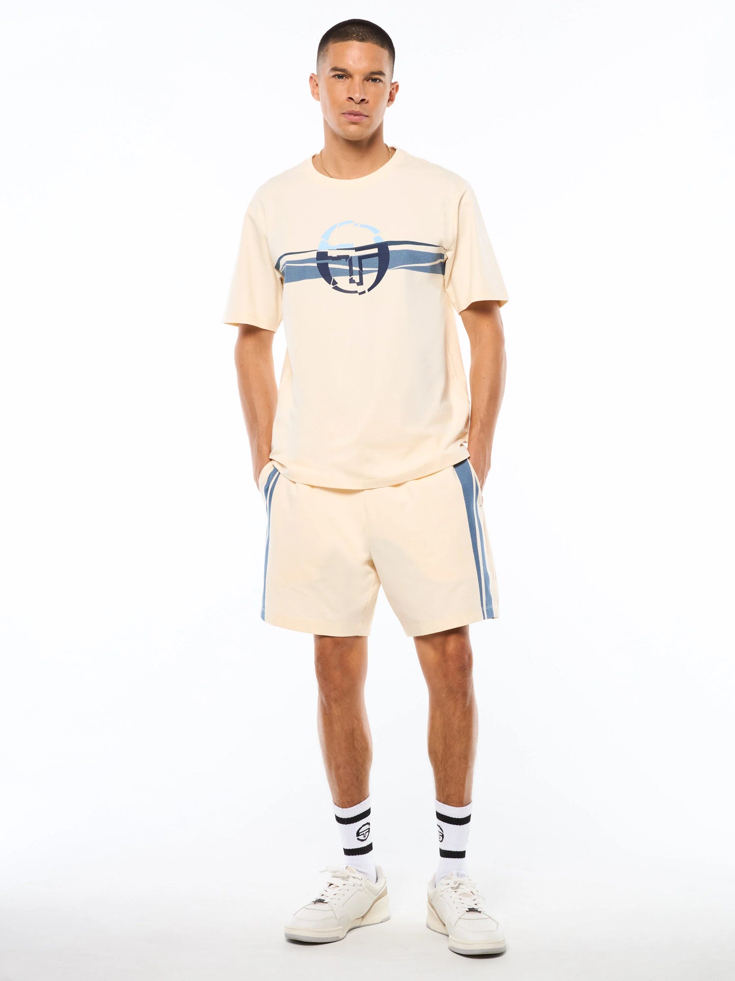 Sergio Tacchini Rotto Fashion T-Shirt-Gardenia