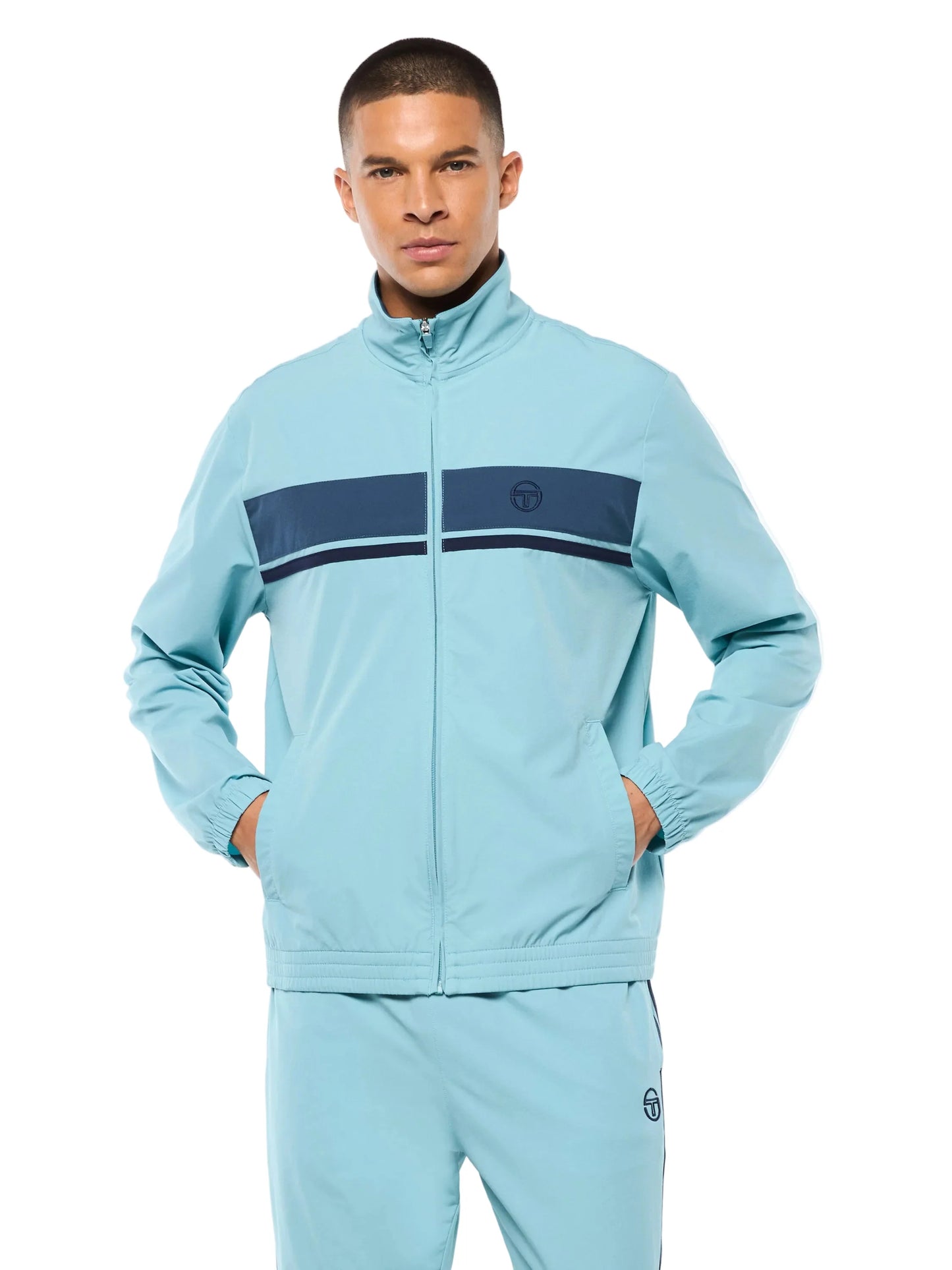 SERGIO TACCHINI Damarindo Performance Track Jacket-Stillwater