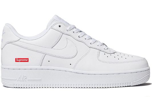 Supreme x Nike Air Force 1 Low White – Box Logo AF1 Sneakers (CU9225-100)