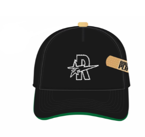 ROUGHPLAY BLACK/WHITE BANDAID SNAPBACK