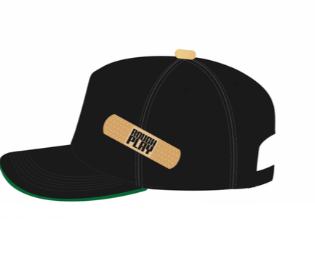 ROUGHPLAY BLACK/WHITE BANDAID SNAPBACK